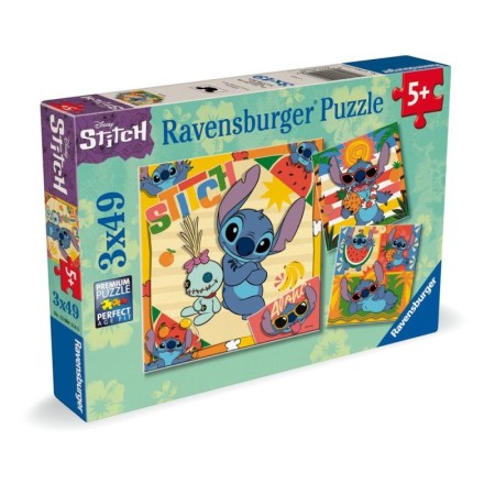 Ravensburger - Puzzle Disney Stitch 3x49 piese Ravensburger - 1